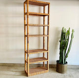 Wrapped Rattan Bookcase