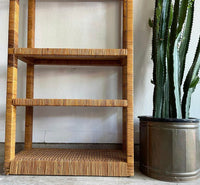 Wrapped Rattan Bookcase