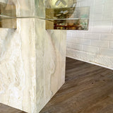 Travertine Marble Coffee Table & Side Table