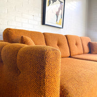 Orange vintage couch