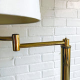Swivel Vintage Brass Standing Lamp