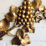 Large Gold Grape Leaves Art