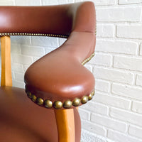 Leather Studded Steelcase Office Chair