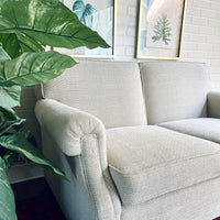 Vintage Tweed Cream & Grey Threaded Couch