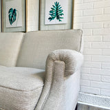 Vintage Tweed Cream & Grey Threaded Couch