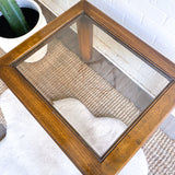 Vintage Smoked Glass Side Table