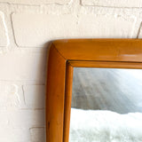 Mid Century Wood Mirror