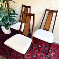 Vintage Highback Chairs with Cane Accent - $70 Each