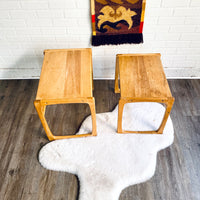 Solid Wood Nesting Tables