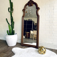 Mid Century Modern Long Mirror with Detail