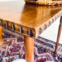 Vintage Wood Side Table with Removable Legs