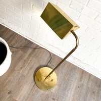 Vintage Brass Reading Floor Lamp