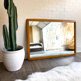 Mid Century Wood Mirror