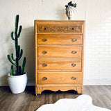 Bohemian Dresser with Casters