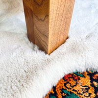 Pair of Lane Side Tables with Patterned Oak