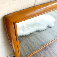 Mid Century Wood Mirror