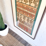 Authentic African Mud Cloth Framed Fabric
