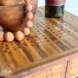 Vintage Moroccan Inspired Magazine Rack & Side Table