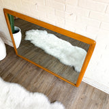 Mid Century Wood Mirror