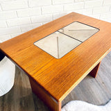 Danish Teakwood Tiled Side Table