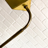 Vintage Brass Reading Floor Lamp