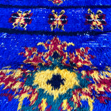 Blue Berber Moroccan Rug 100" x 32"