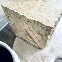 Tessellated Stone Marble Side Table