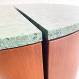 Half-Moon Marble Coffeetable