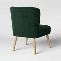 Velvet Green Slipper Chair
