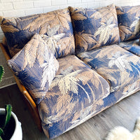 Vintage Palm Beach Regency Full-Sized Couch