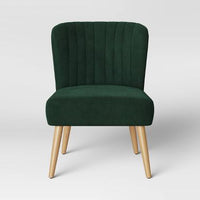 Velvet Green Slipper Chair
